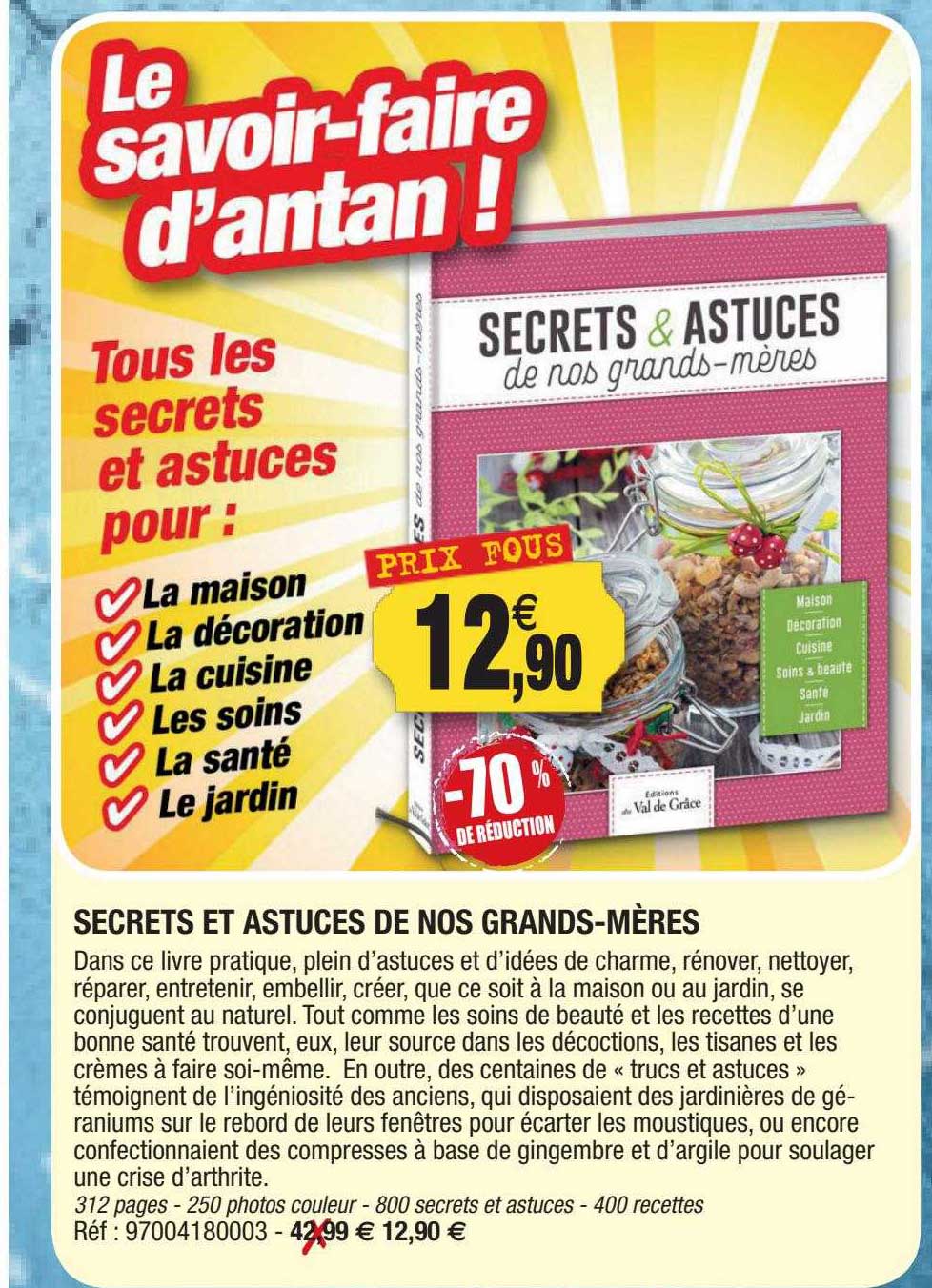 secrets et astuces de nos grands-mères