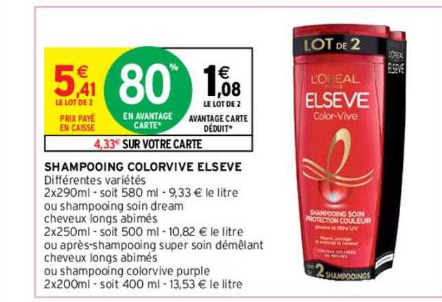 shampooing colorvive elsève