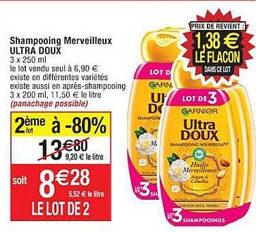 shampooing merveilleux ultra doux