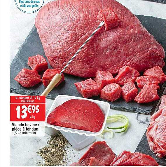 Viande Bovine : Pièce à Fondue
