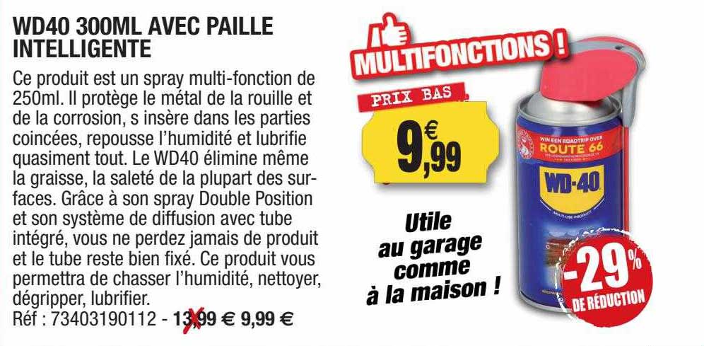Wd40 300ml Avec Paille Intelligente