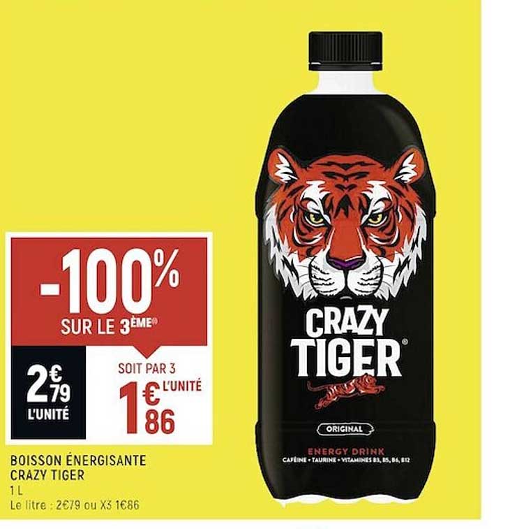 boisson énergisante crazy tiger