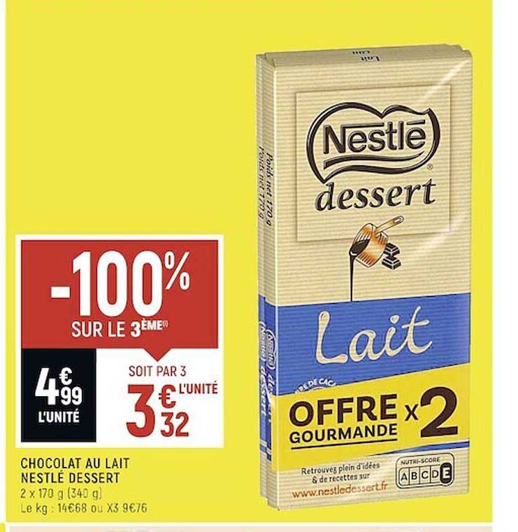 Chocolat Au Lait Nestlé Dessert