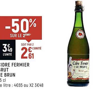 Cidre Fermier Brut Le Brun