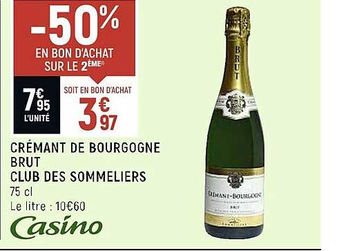 Crémant De Bourgogne Brut Club Des Sommeliers