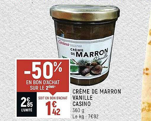 Crème De Marron Vanille Casino
