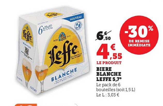 bière blanche leffe 5,7°