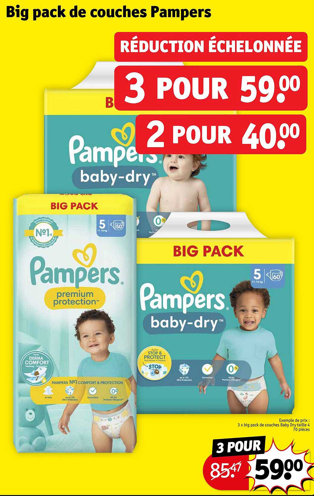 big pack de couches pampers