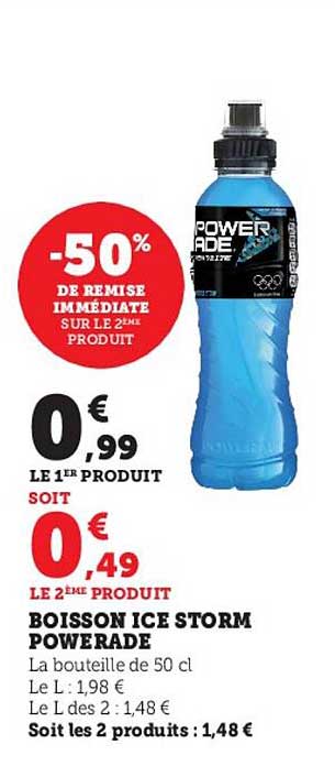 Boisson Ice Storm Powerade
