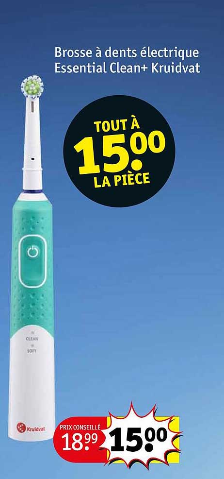 Brosse à Dents électrique Essential Clean+ Kruidvat