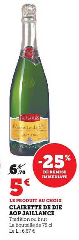 clairette de die aop jaillance