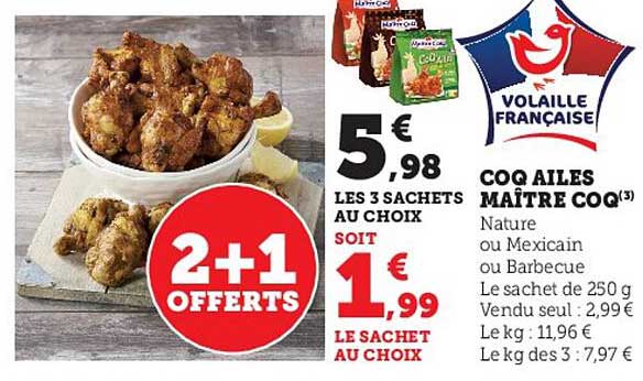 coq ailes maître coq