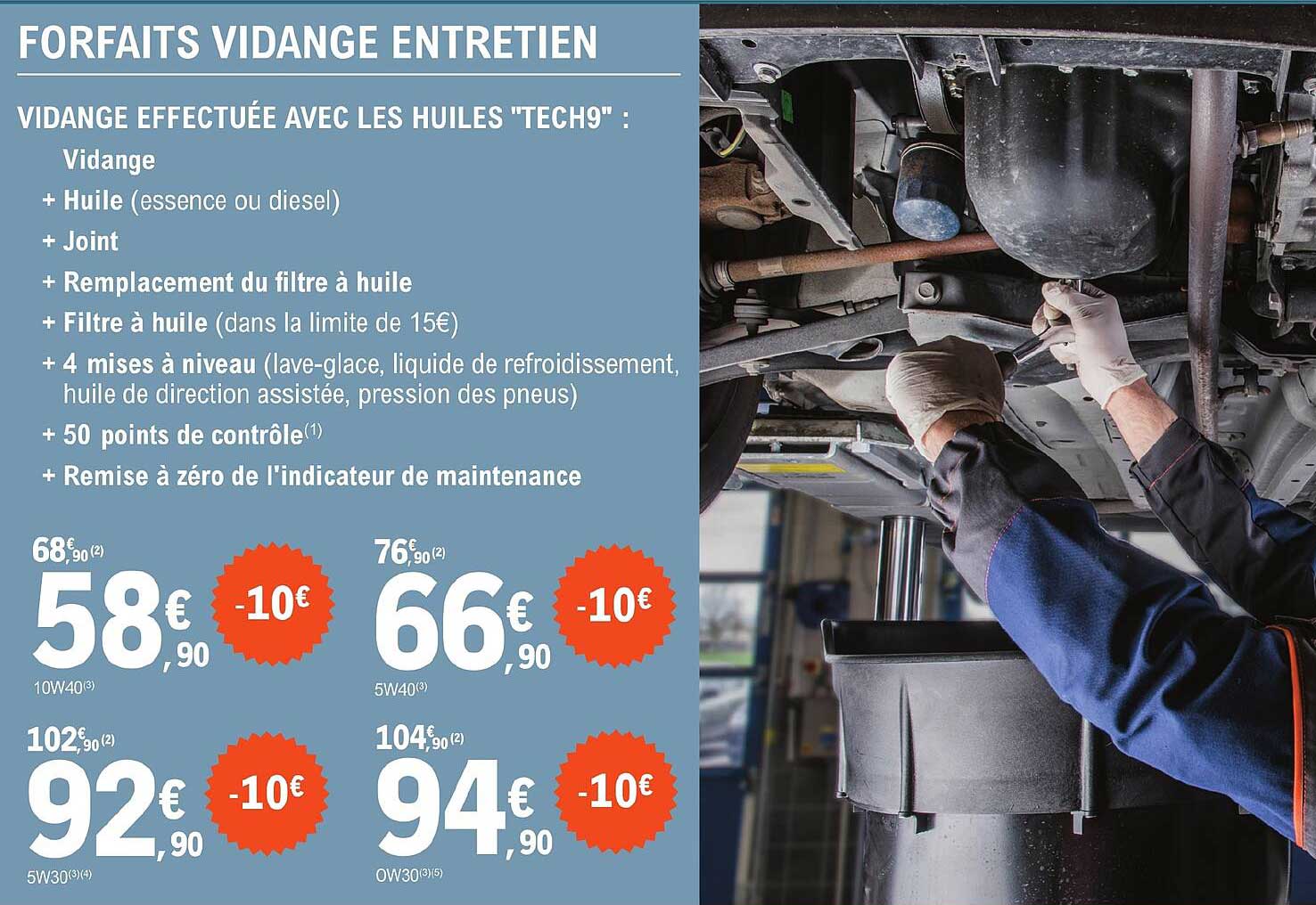 forfaits vidange entretien