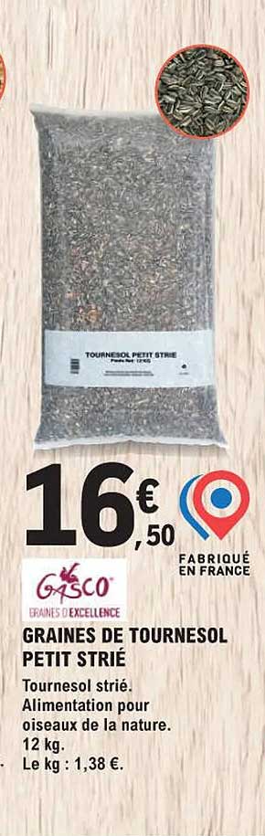 graines de tournesol petit strié gasco