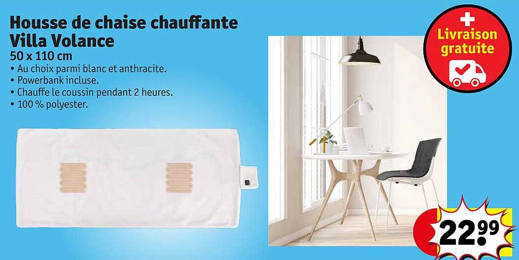 housse de chaise chauffante villa volance