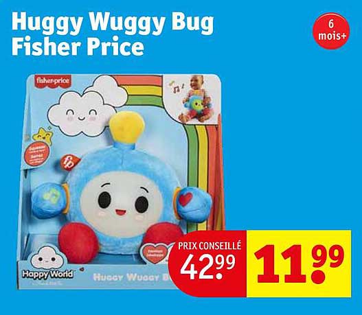 huggy wuggy bug fisher price