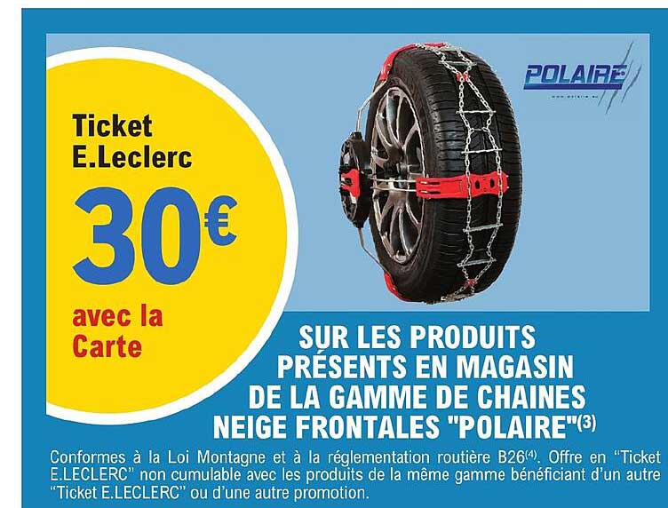 la gamme de chaines neige frontales "polaire"