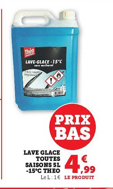 Lave Glace Toutes Saisons 5l -15°c Théo