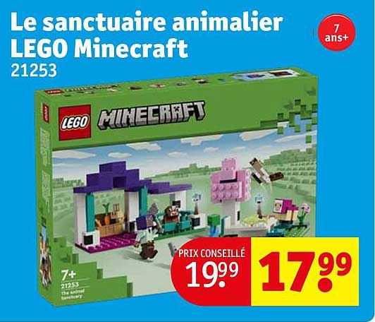 le sanctuaire animalier lego minecraft 21253