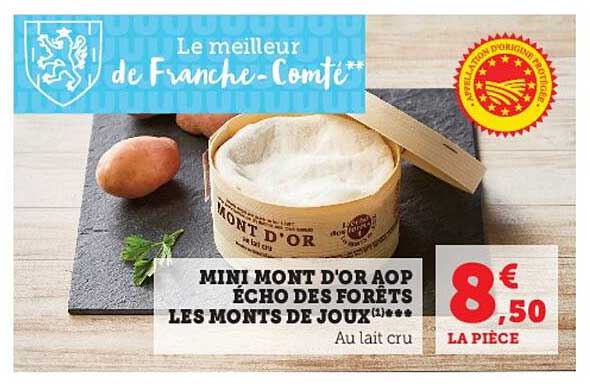 mini mont d'or aop écho des forêts les monts de joux
