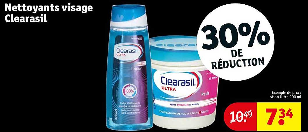 nettoyants visage clearasil