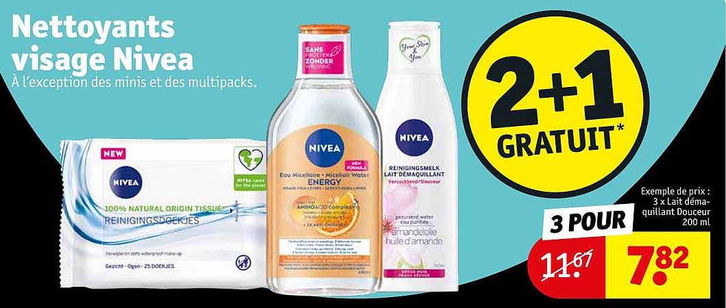 nettoyants visage nivea