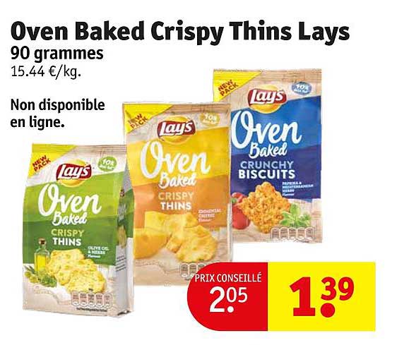 oven baked crispy thins lays