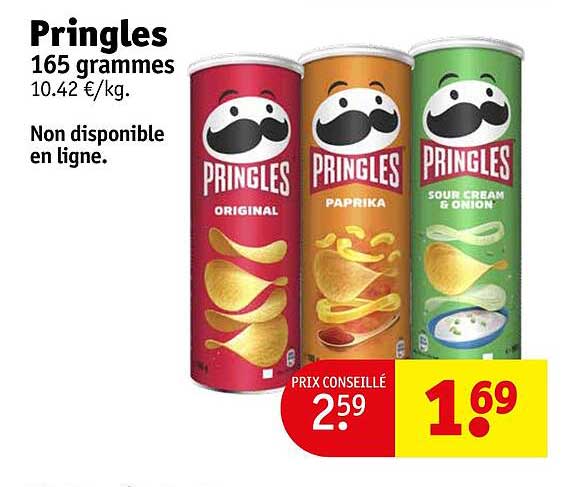 pringles 165 grammes
