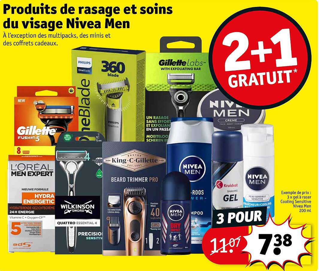 produits de rasage et soins du visage nivea men