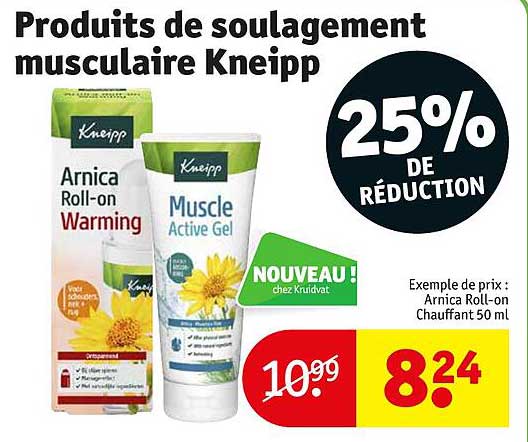 produits de soulagement musculaire kneipp