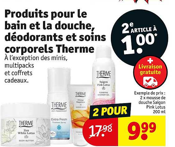 Produits Pour Le Bain Et La Douche, Déodorants Et Soins Corporels Therme
