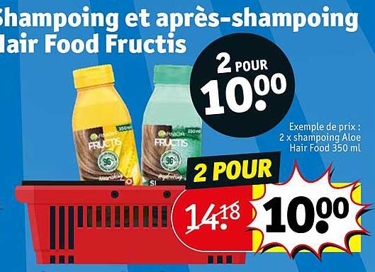 shampoing et après-shampoing hair food fructis