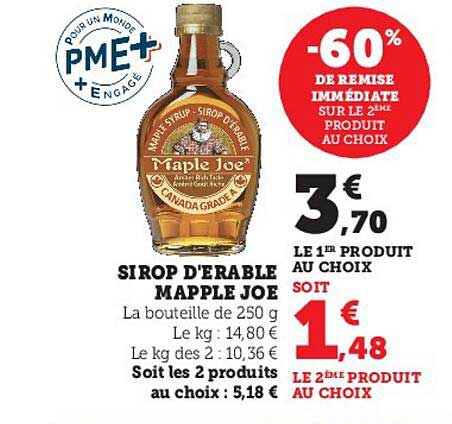 sirop d'érable mapple joe