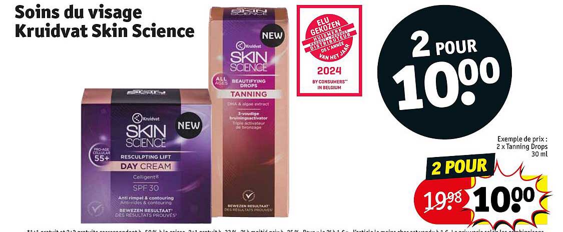 soins du visage kruidvat  skin science