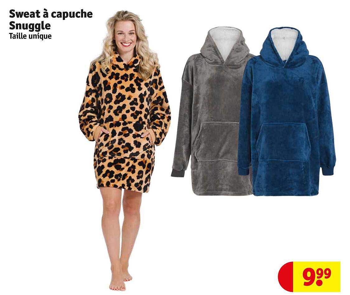sweat à capuche snuggle