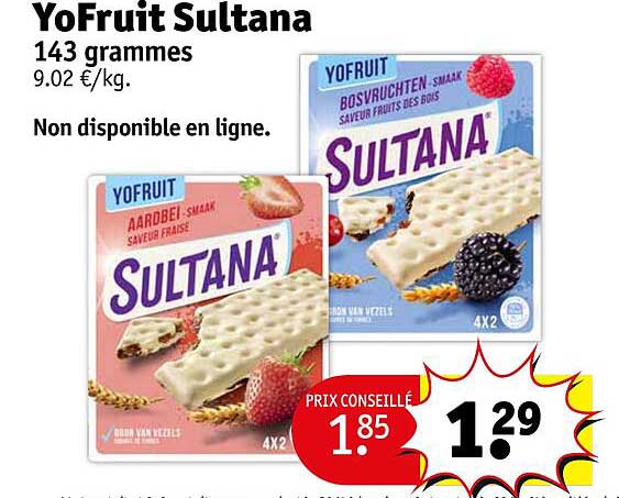 yoFruit sultana 143 grammes