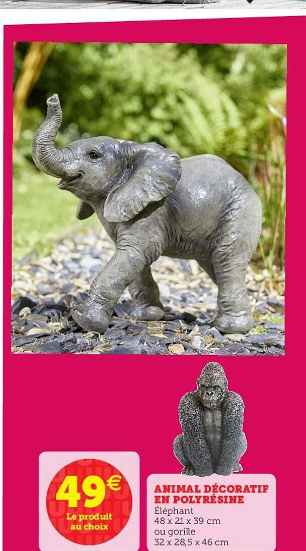 animal décoratif en polyrésine