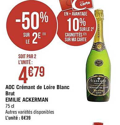 aoc crémant de loire blanc brut emilie ackerman