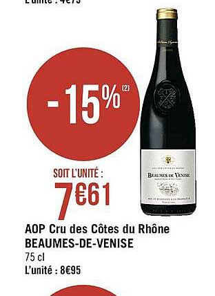 aop cru des côtes du rhône beaumes-de-venise