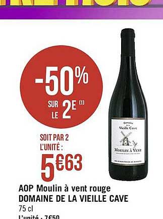 aop moulin à vent rouge domaine de la vieille cave