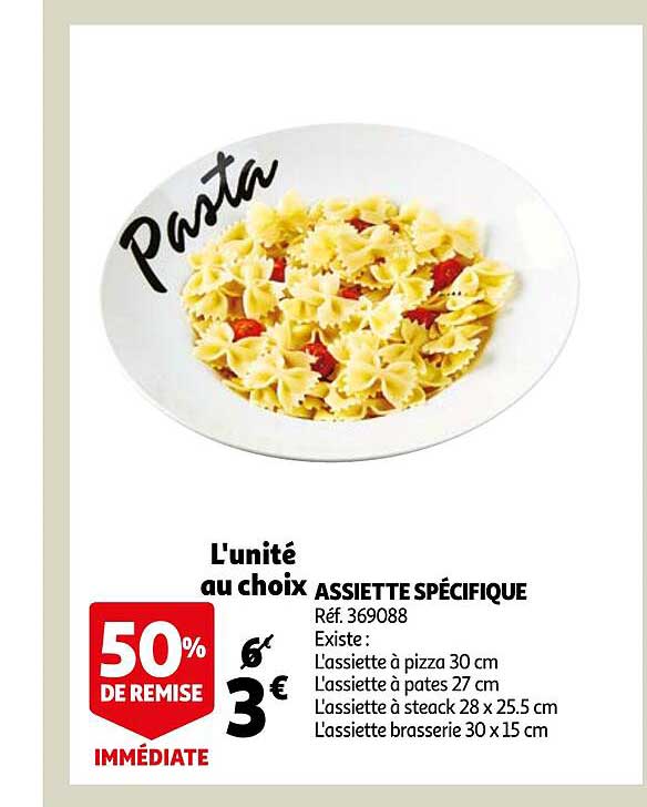 assiettes spécifique