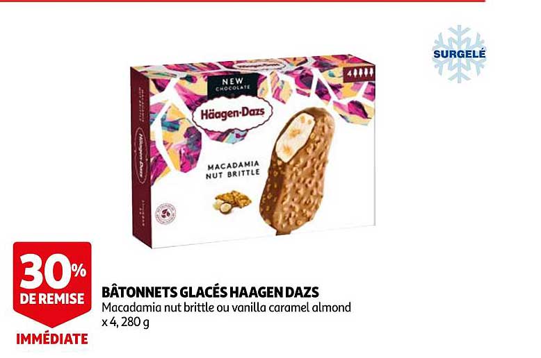 bâtonnets glacés haagen dazs