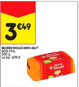 beurre moulé demi-sel