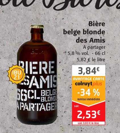 bière belge blonde des amis