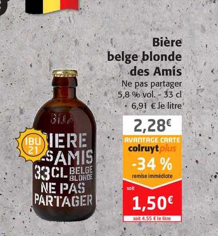 bière belge blonde des amis