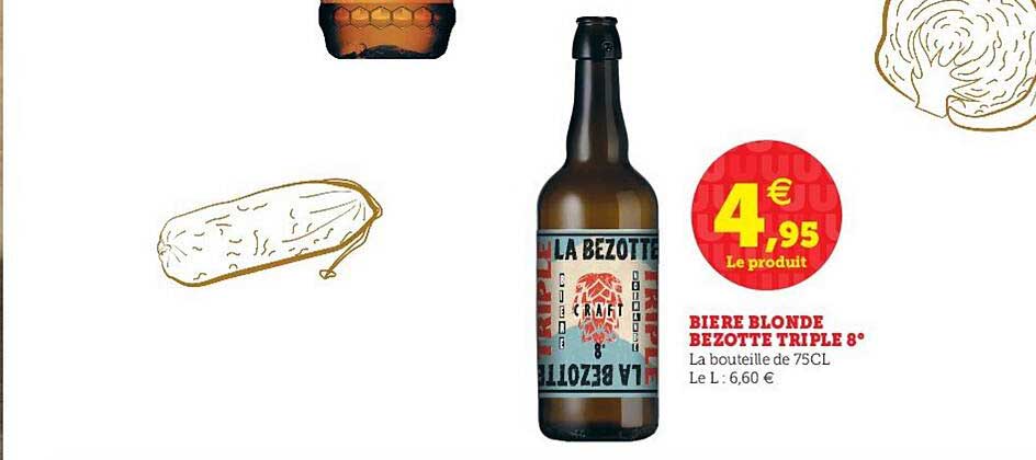 bière blonde bezotte triple 8°