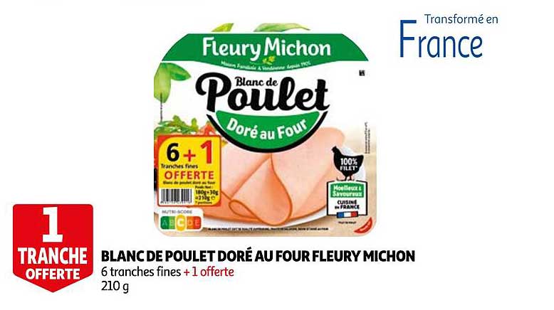 blanc de poulet doré au four fleury michon