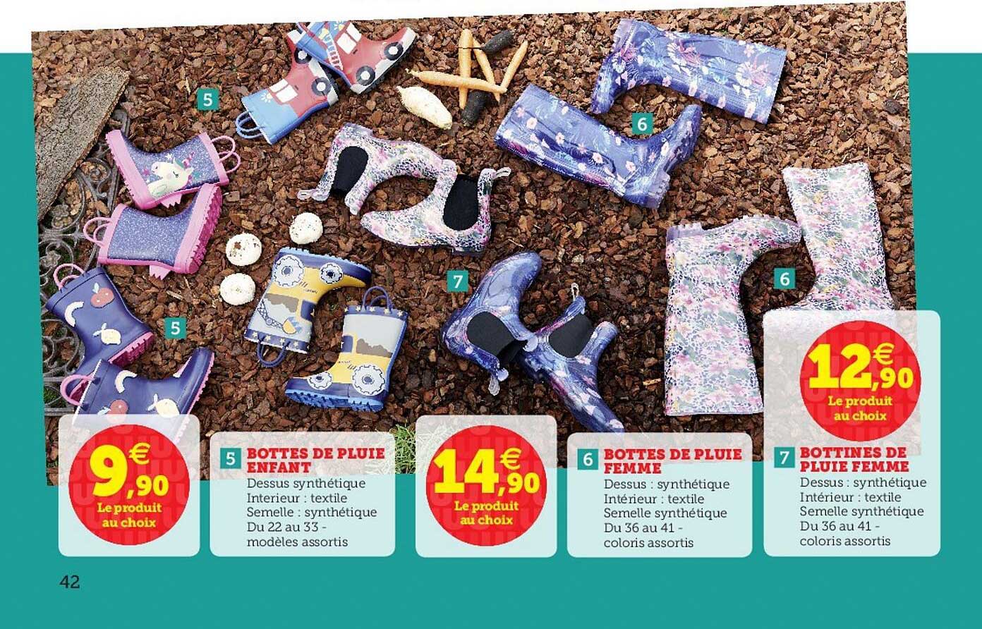 Bottes De Pluie Enfant, Femme, Bottines De Pluie Femme