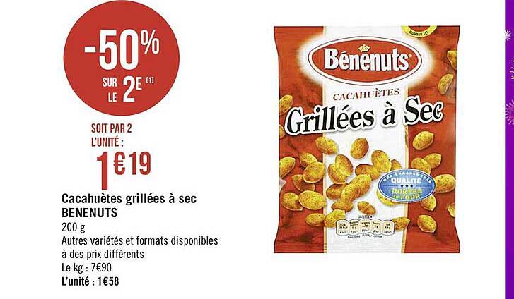 Cacahuètes Grillées à Sec Benenuts