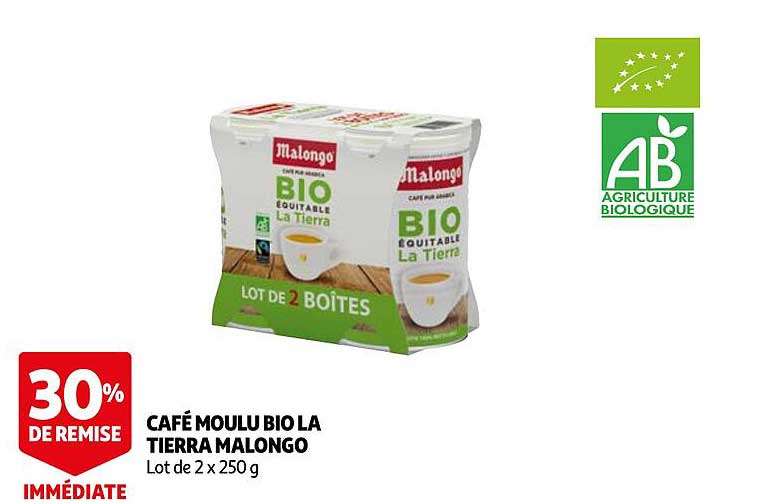 café moulu bio la tierra malongo